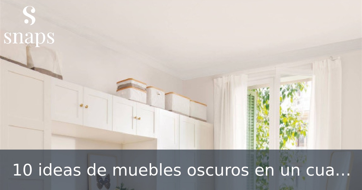10 ideas de muebles oscuros en un cuarto pequeño