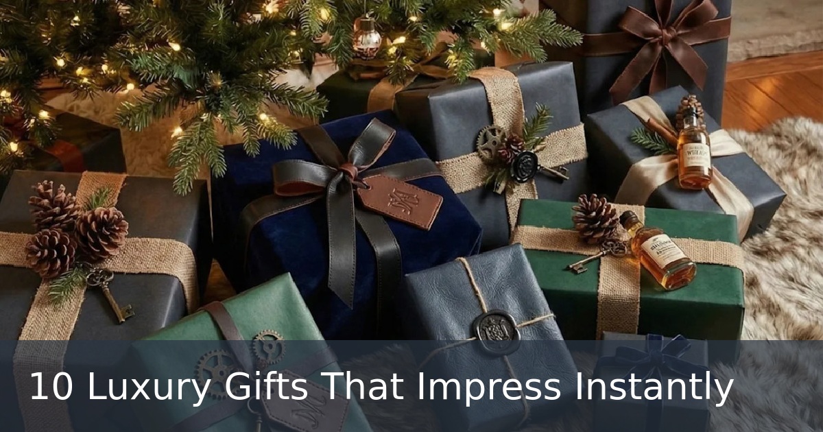 10 Luxury Gifts That Impress Instantly