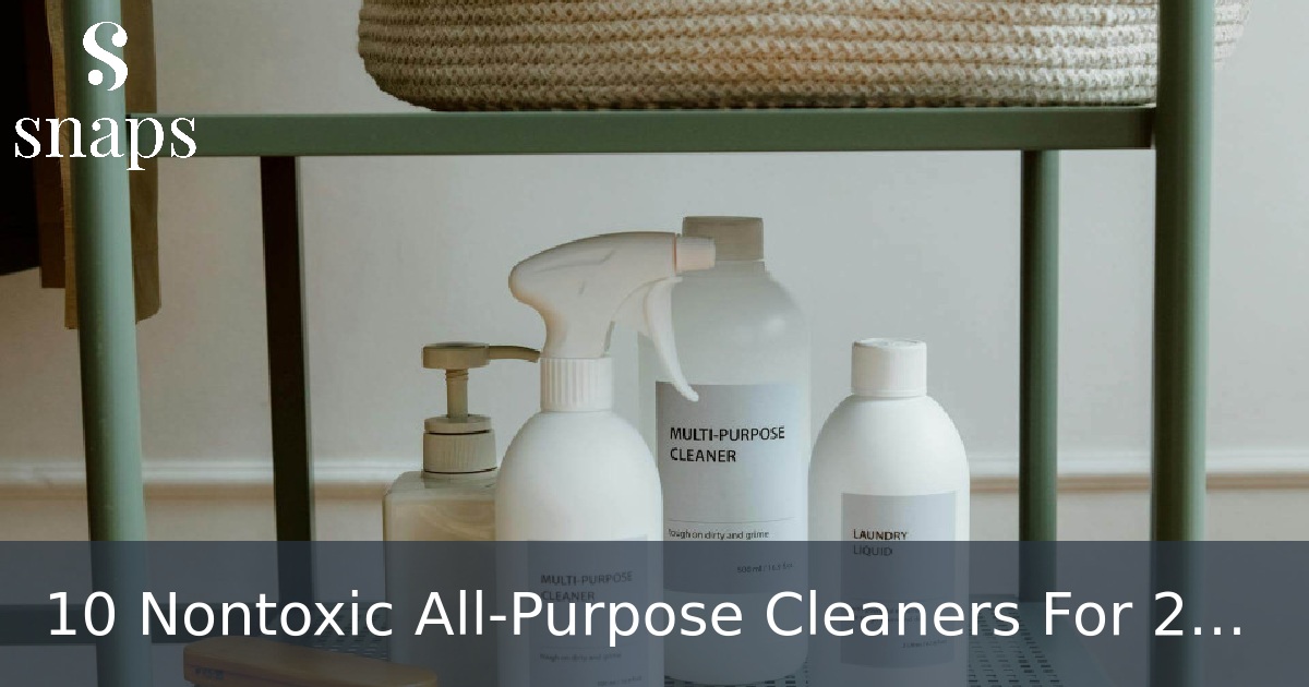 10 Nontoxic All-Purpose Cleaners For 2025