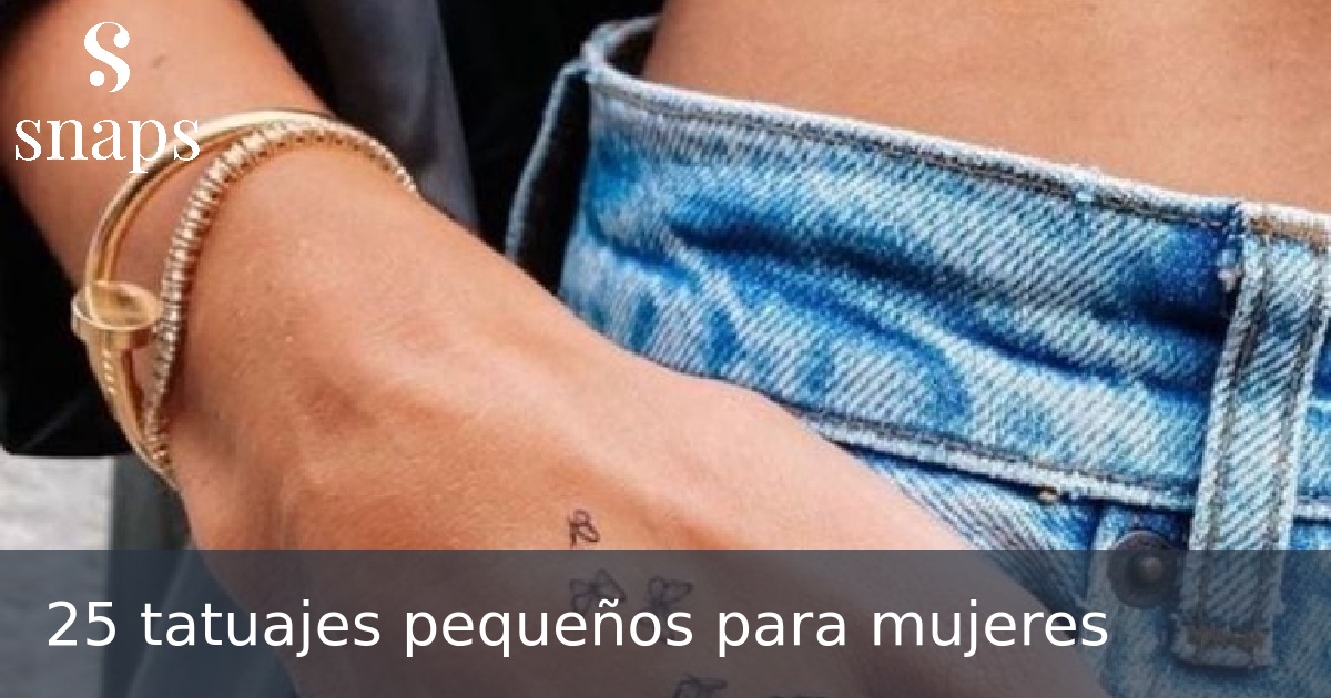 25 tatuajes pequeños para mujeres