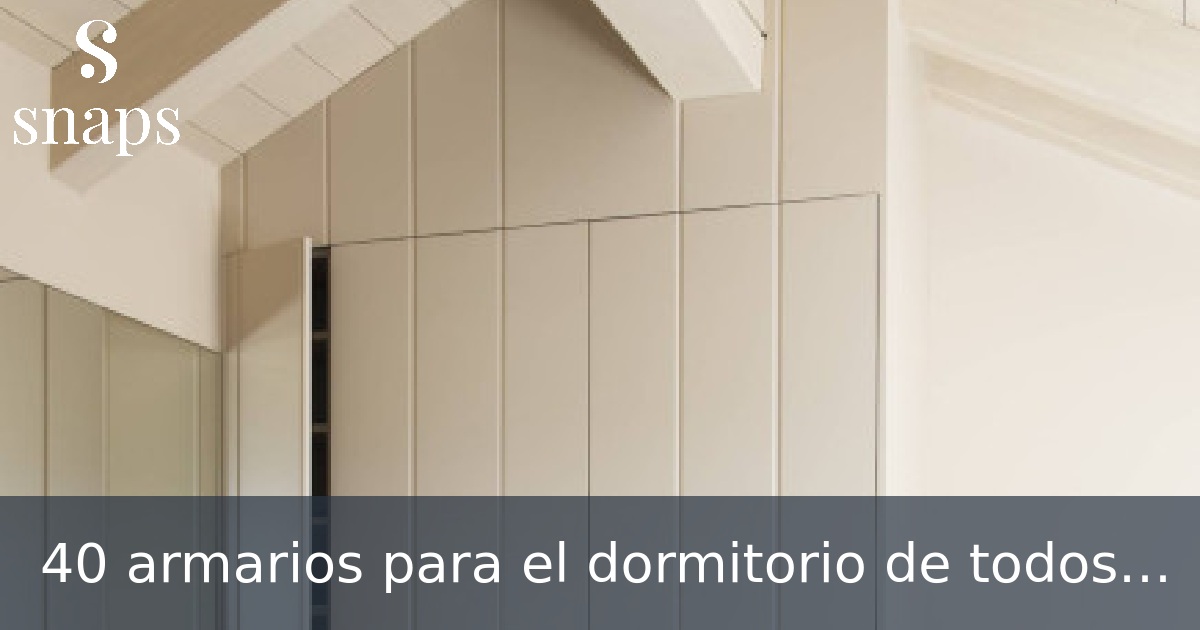 40 armarios para el dormitorio de todos los estilos