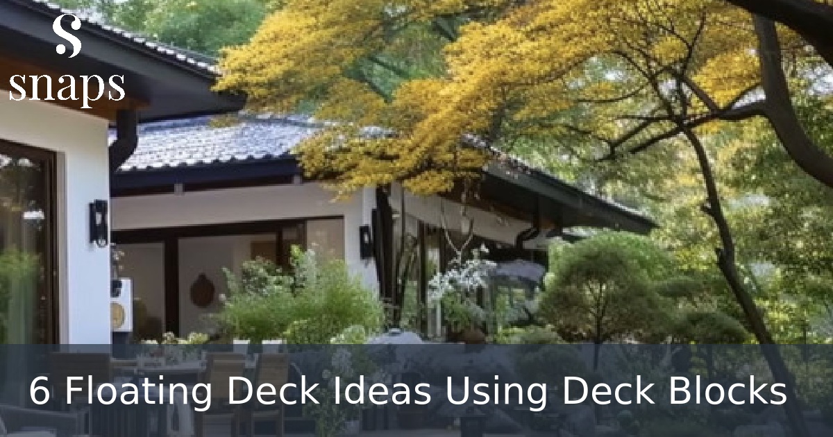 6 Floating Deck Ideas Using Deck Blocks