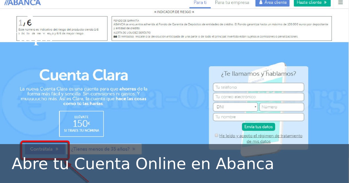 Abre tu Cuenta Online en Abanca