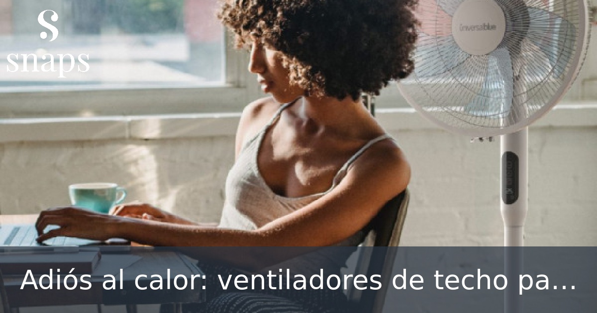 Adiós al calor: ventiladores de techo para climatizar tu casa con ...