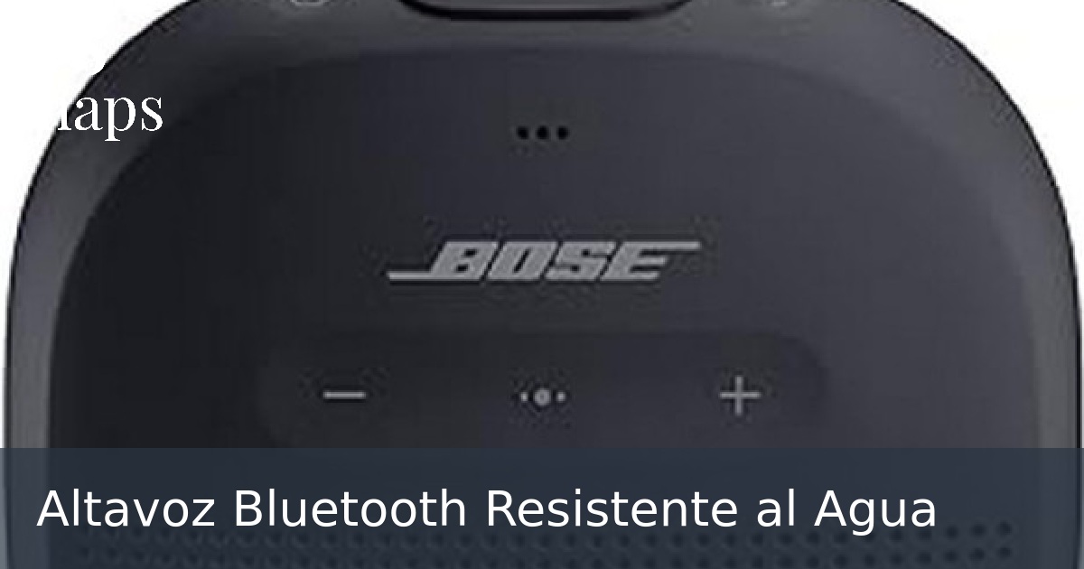 Altavoz Bluetooth Resistente al Agua