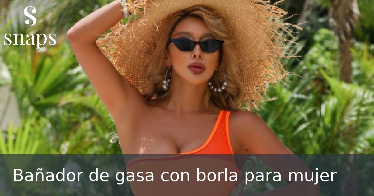 Bañador de gasa con borla para mujer