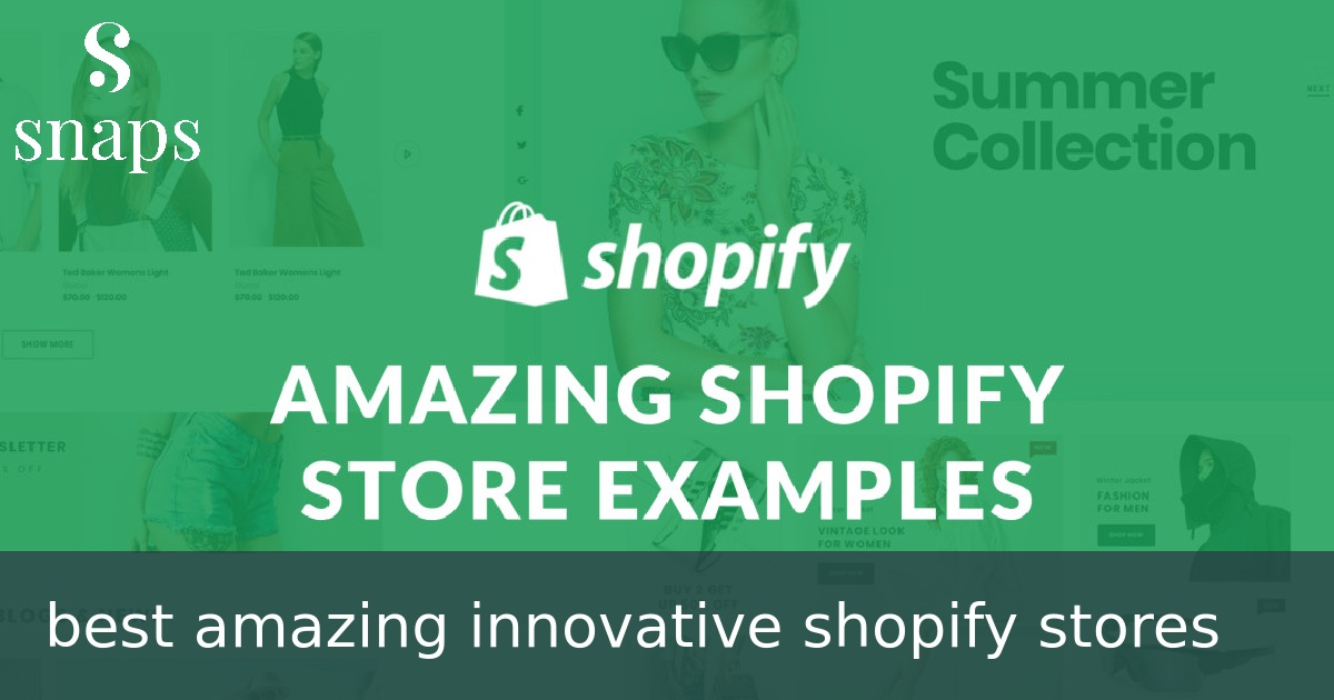 best amazing innovative shopify stores