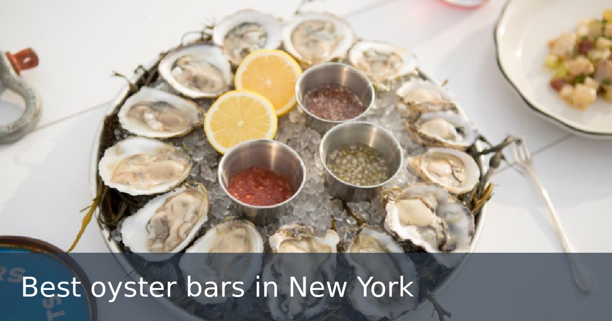 Best oyster bars in New York