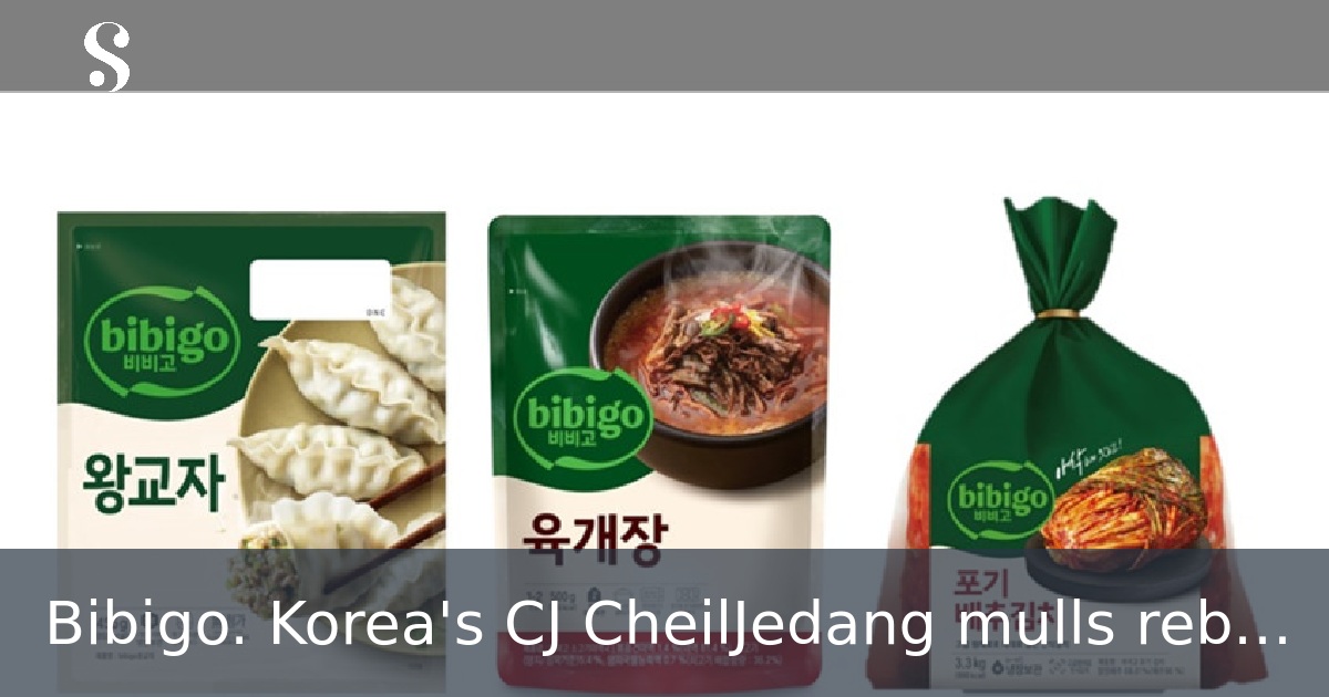 Bibigo. Korea's CJ CheilJedang mulls rebrand with name change - KED ...