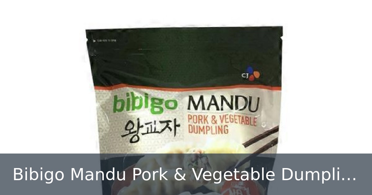 Bibigo Mandu Pork & Vegetable Dumpling | 32 oz, 3 Packs