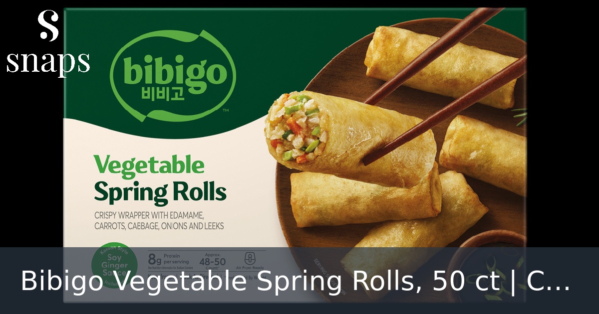 Bibigo Vegetable Spring Rolls, 50 ct | Costco