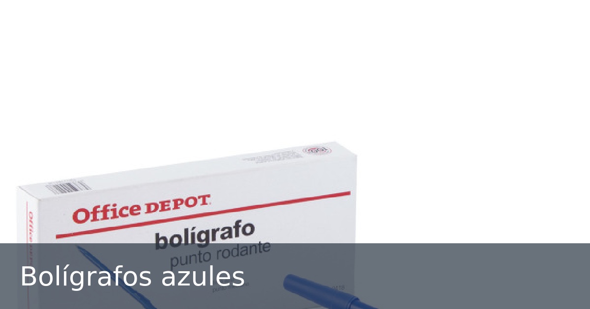 Bolígrafos azules