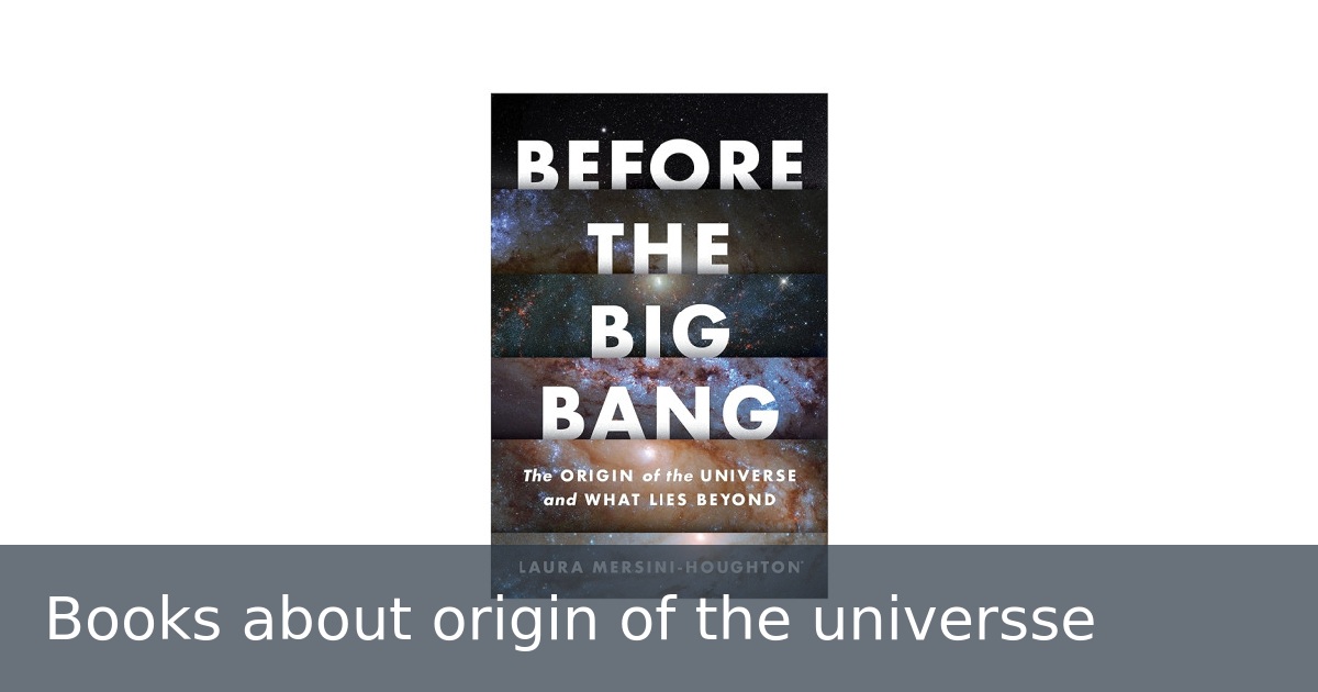 Books about origin of the universse