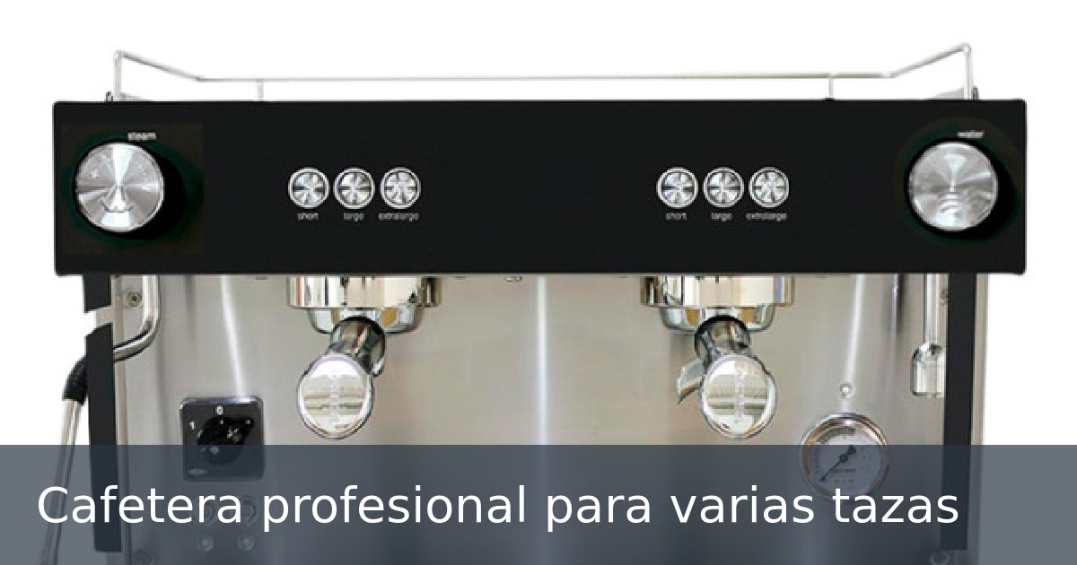 Cafetera profesional para varias tazas