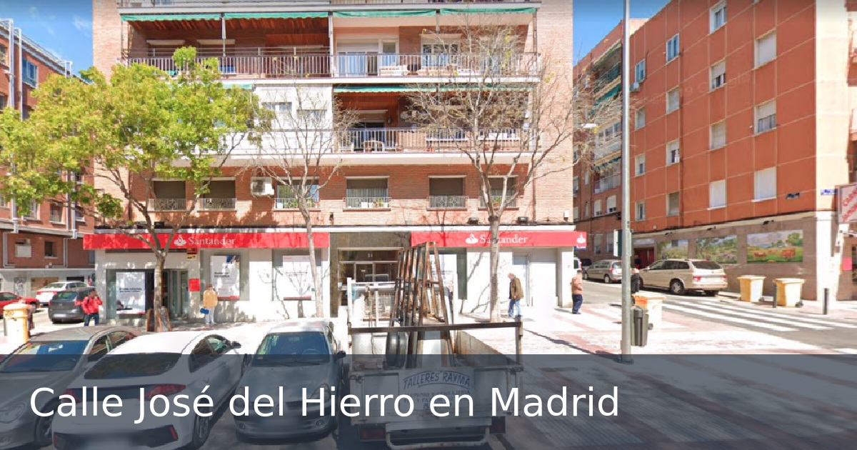 Calle José del Hierro en Madrid