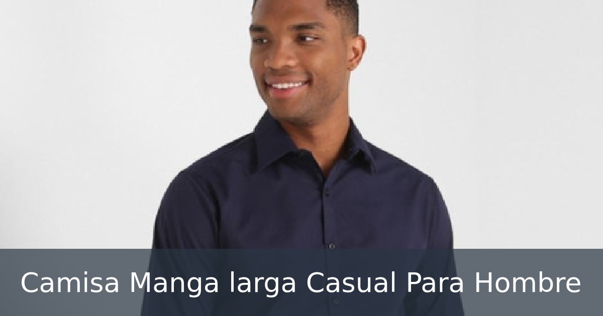 Camisa Manga larga Casual Para Hombre 