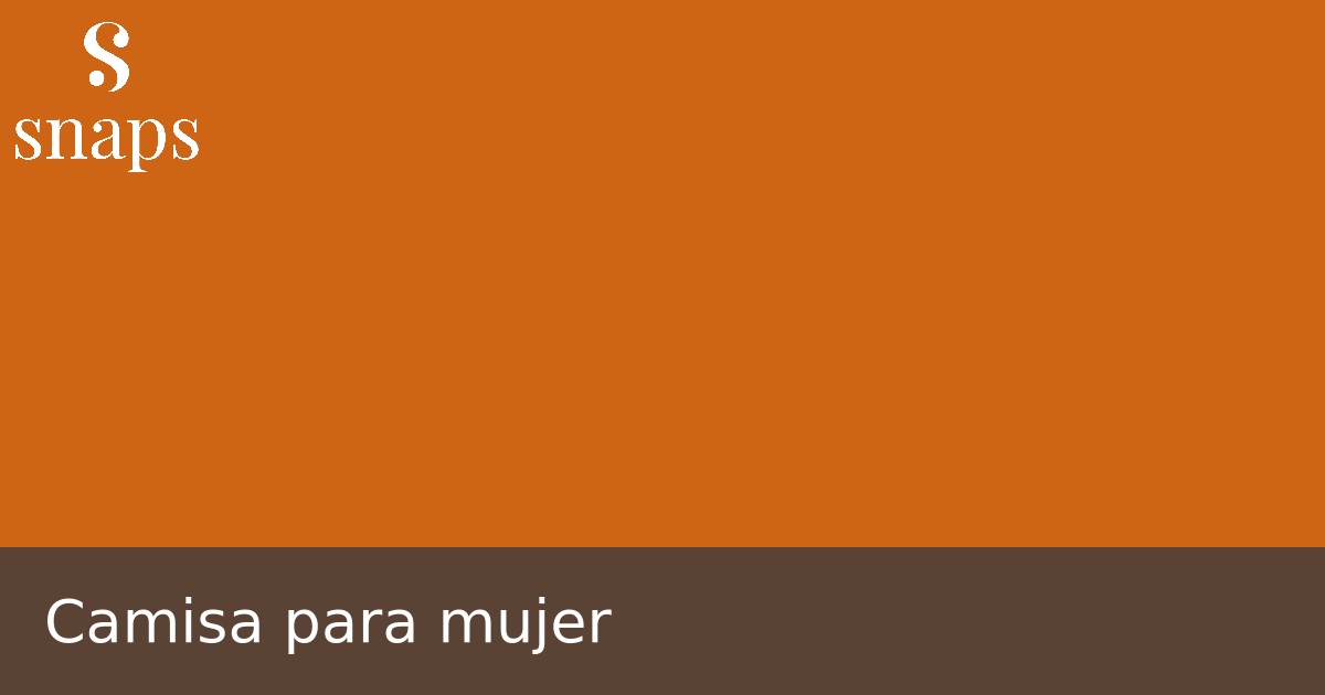 Camisa para mujer