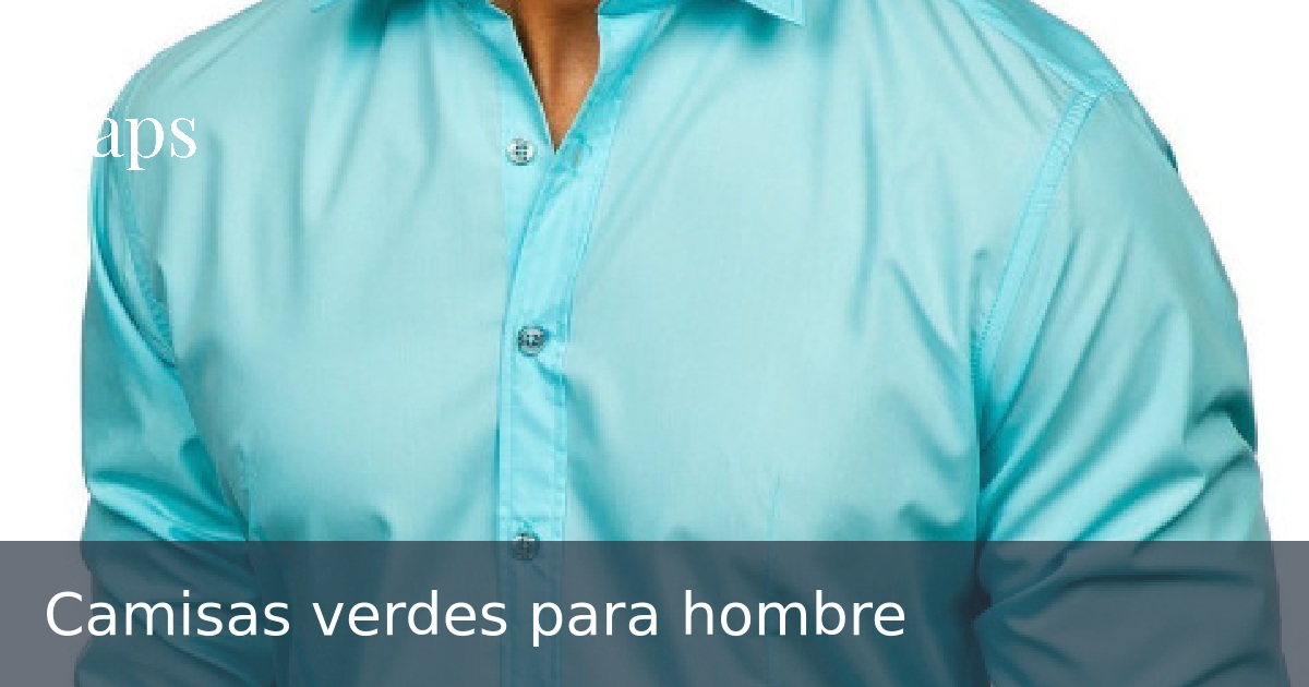 Camisas verdes para hombre
