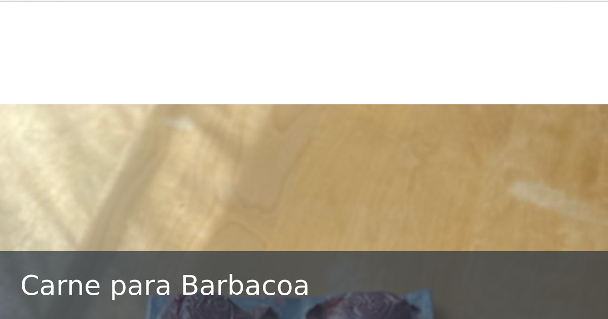 Carne para Barbacoa