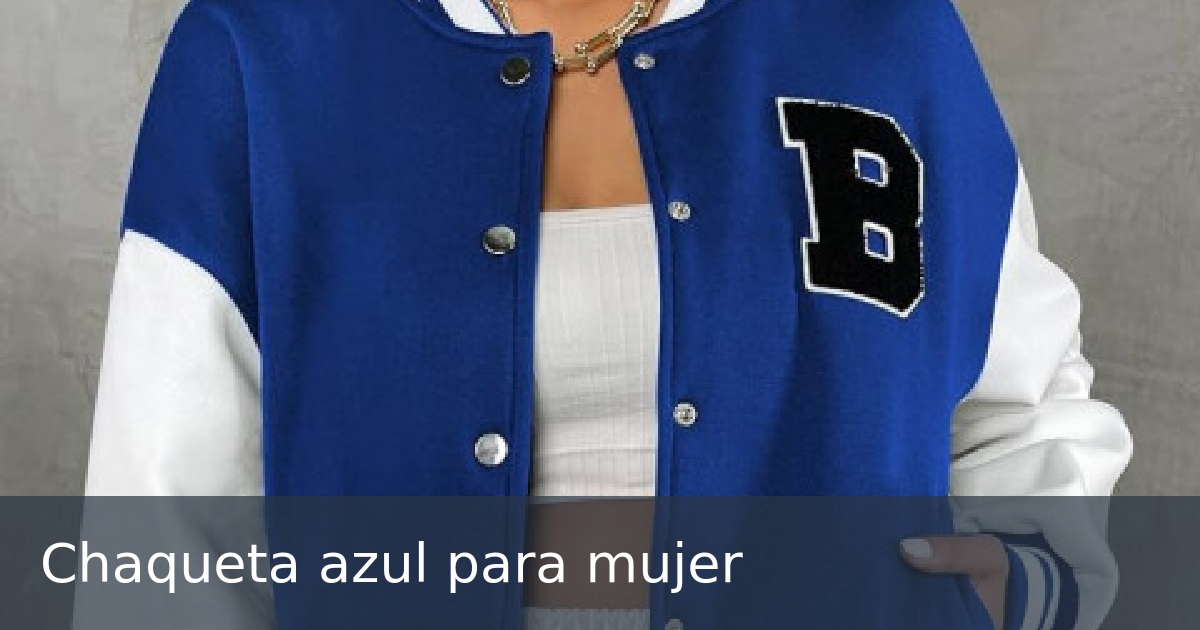 Chaqueta azul para mujer