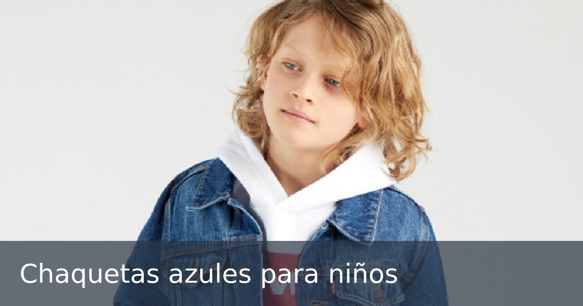 Chaquetas azules para niños