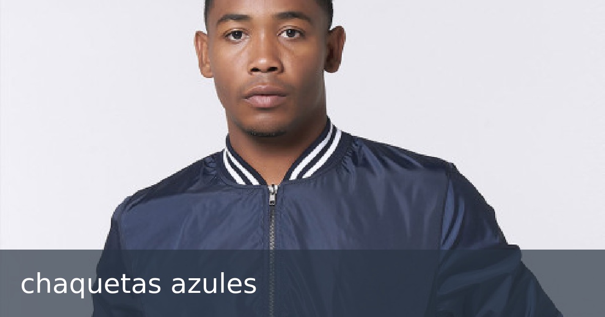 chaquetas azules