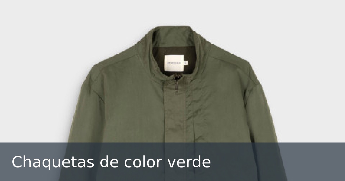 Chaquetas de color verde