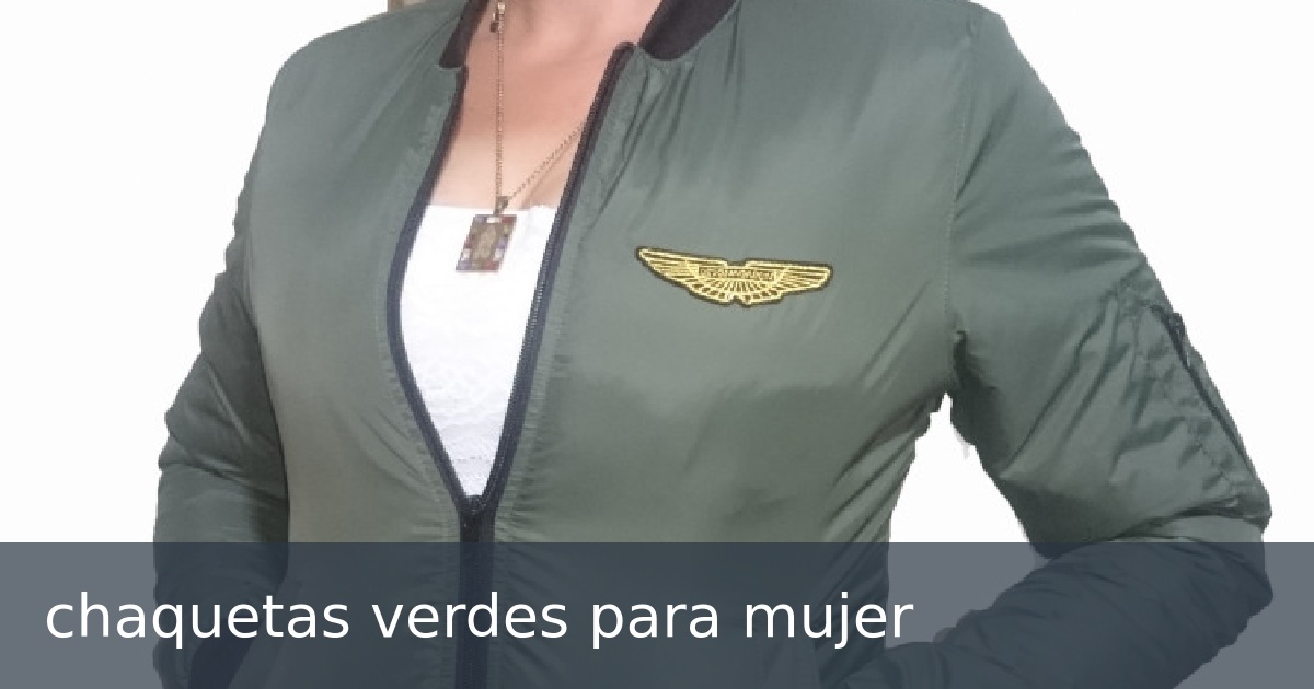 chaquetas verdes para mujer