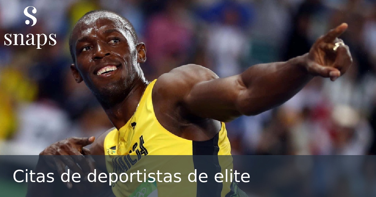 Citas de deportistas de elite