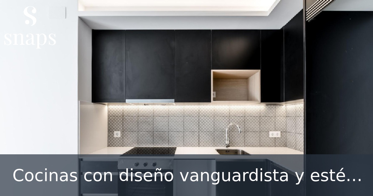 Cocinas con diseño vanguardista y estética minimalista: