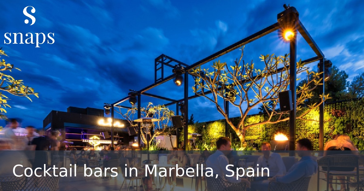 Cocktail bars in Marbella, Spain