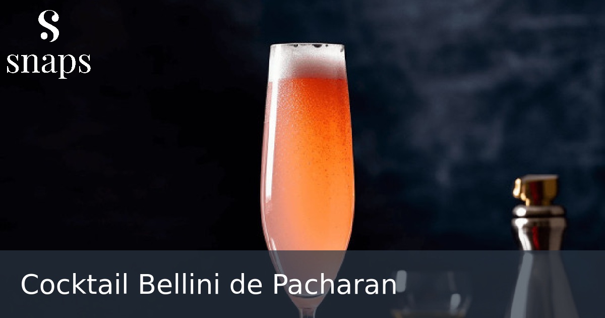 Cocktail Bellini de Pacharan