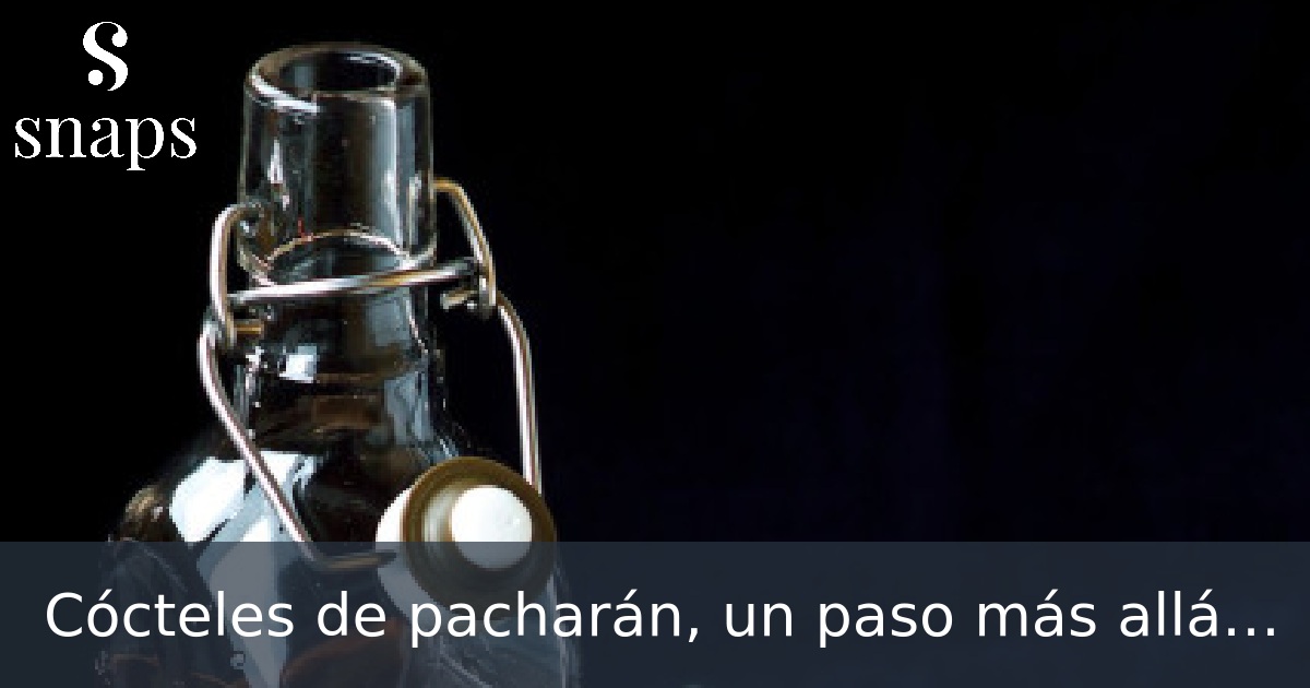 Cócteles de pacharán, un paso más allá de ponerle un cubito de hielo ...