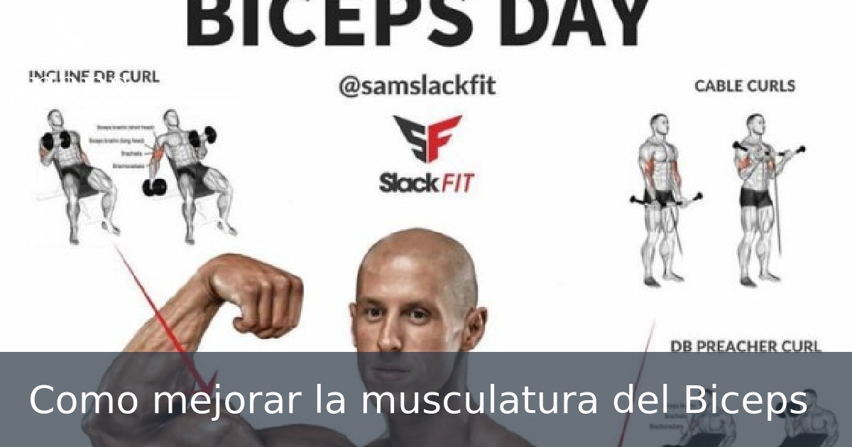 Como mejorar la musculatura del Biceps
