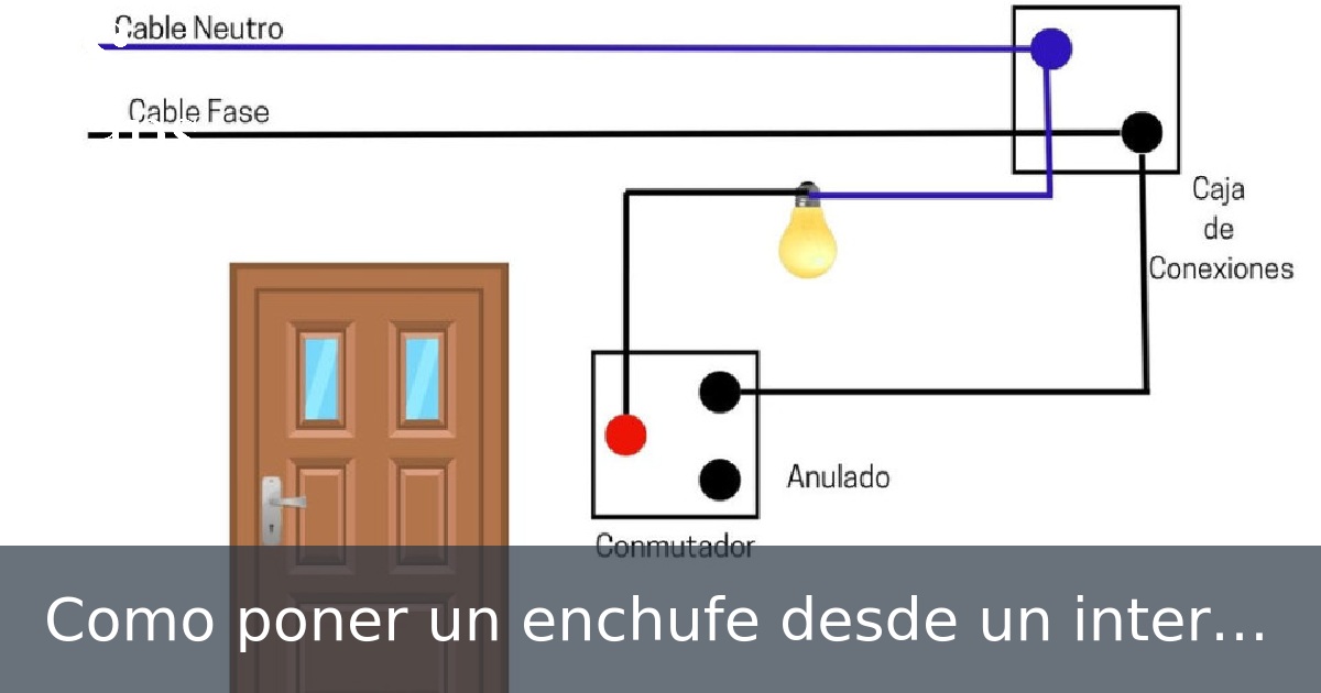 Como poner un enchufe desde un interruptor