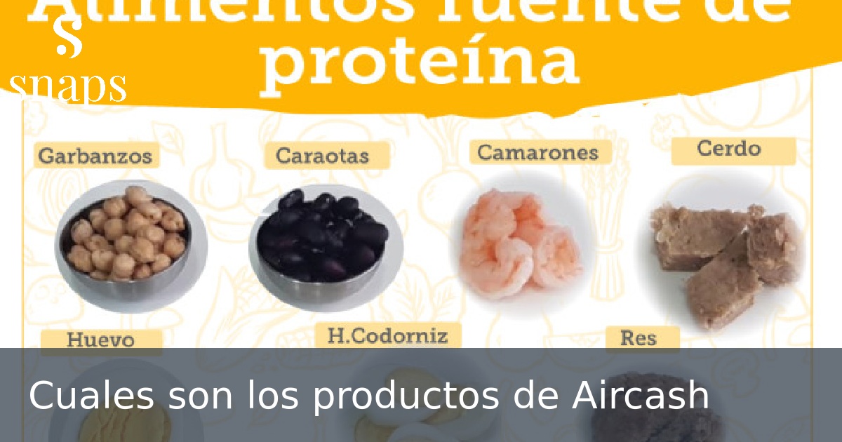 Cuales son los productos de Aircash