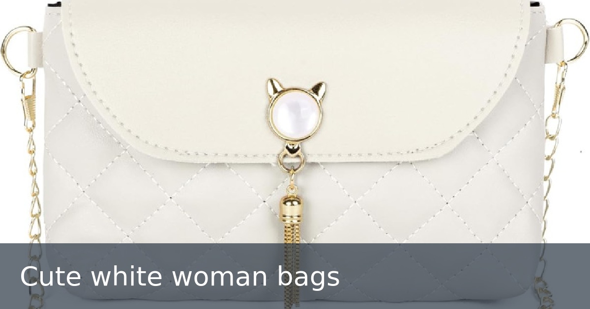 Cute white woman bags