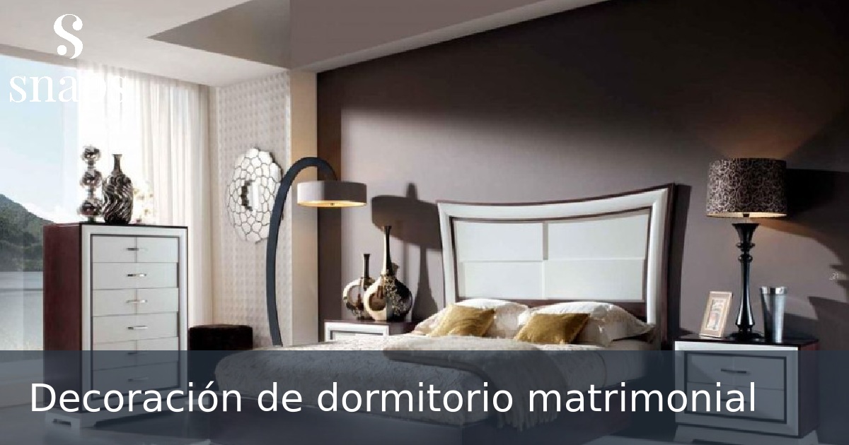 Decoración de dormitorio matrimonial