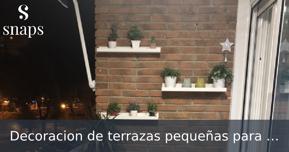 Decoracion de terrazas pequeñas para el verano