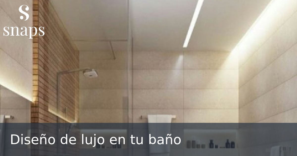 Diseño de lujo en tu baño