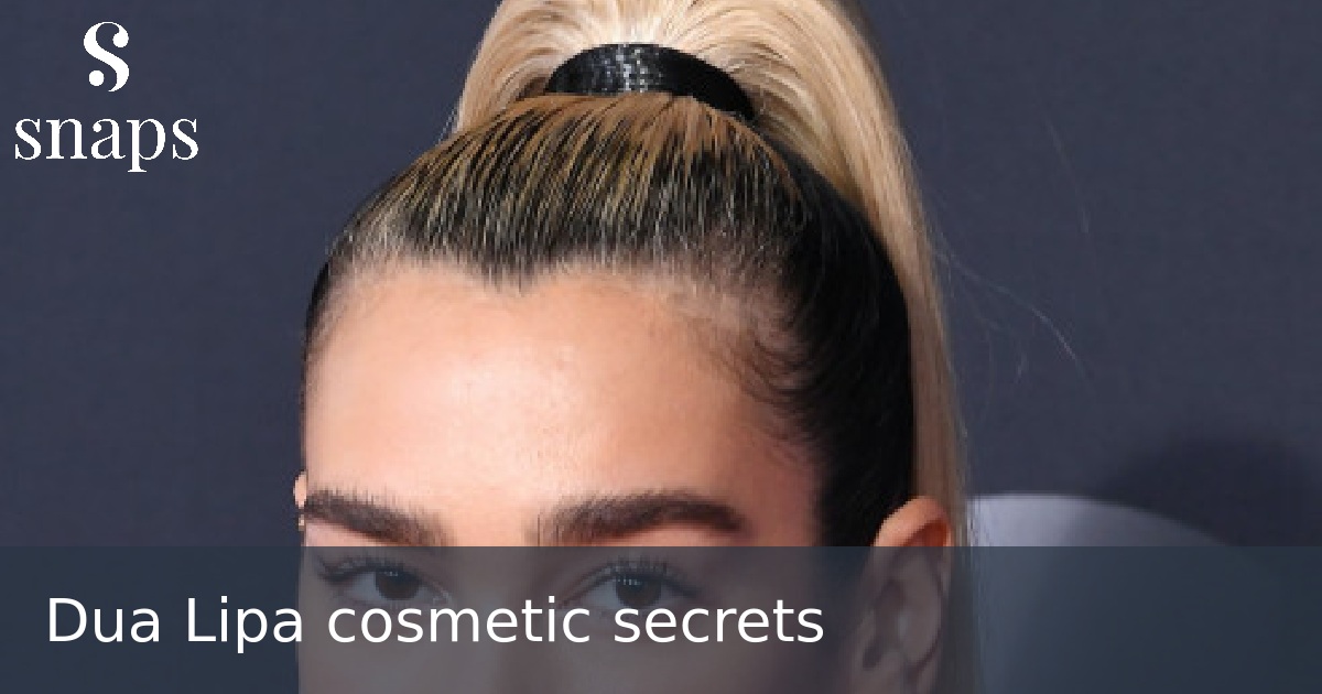 Dua Lipa cosmetic secrets