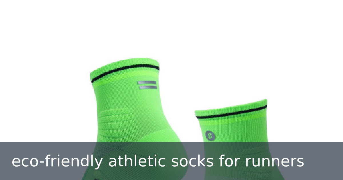 eco-friendly athletic socks for runners