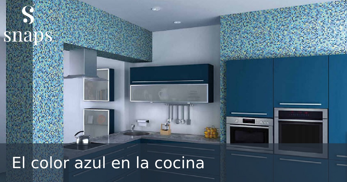 El color azul en la cocina