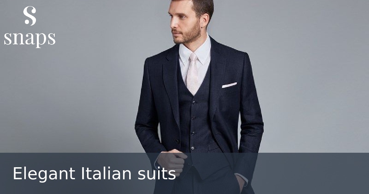 Elegant Italian suits