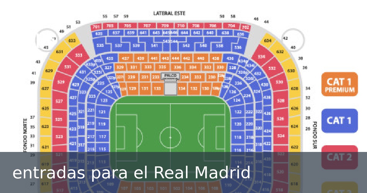 entradas para el Real Madrid