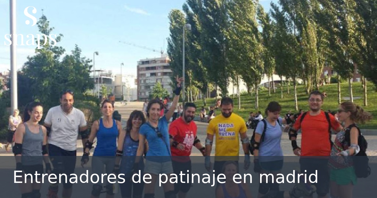 Entrenadores de patinaje en madrid