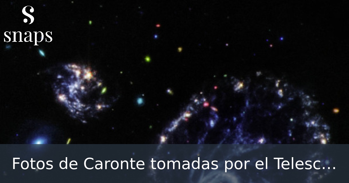 Fotos de Caronte tomadas por el Telescopio WEBB