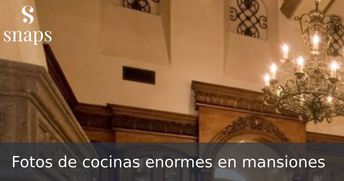 Fotos de cocinas enormes en mansiones