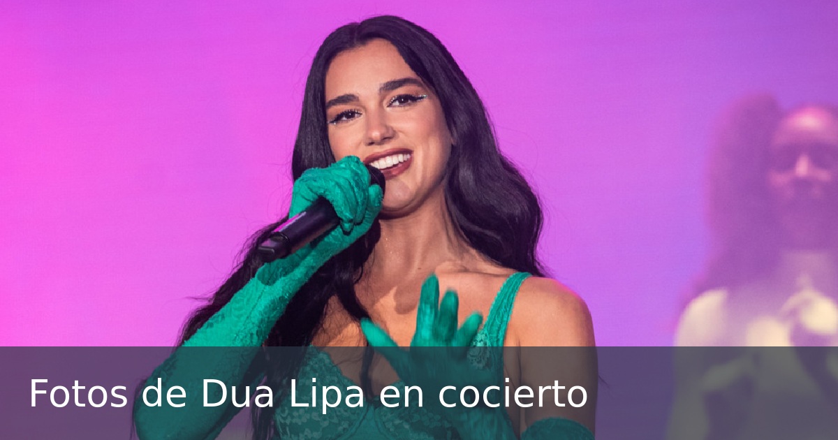 Fotos de Dua Lipa en cocierto