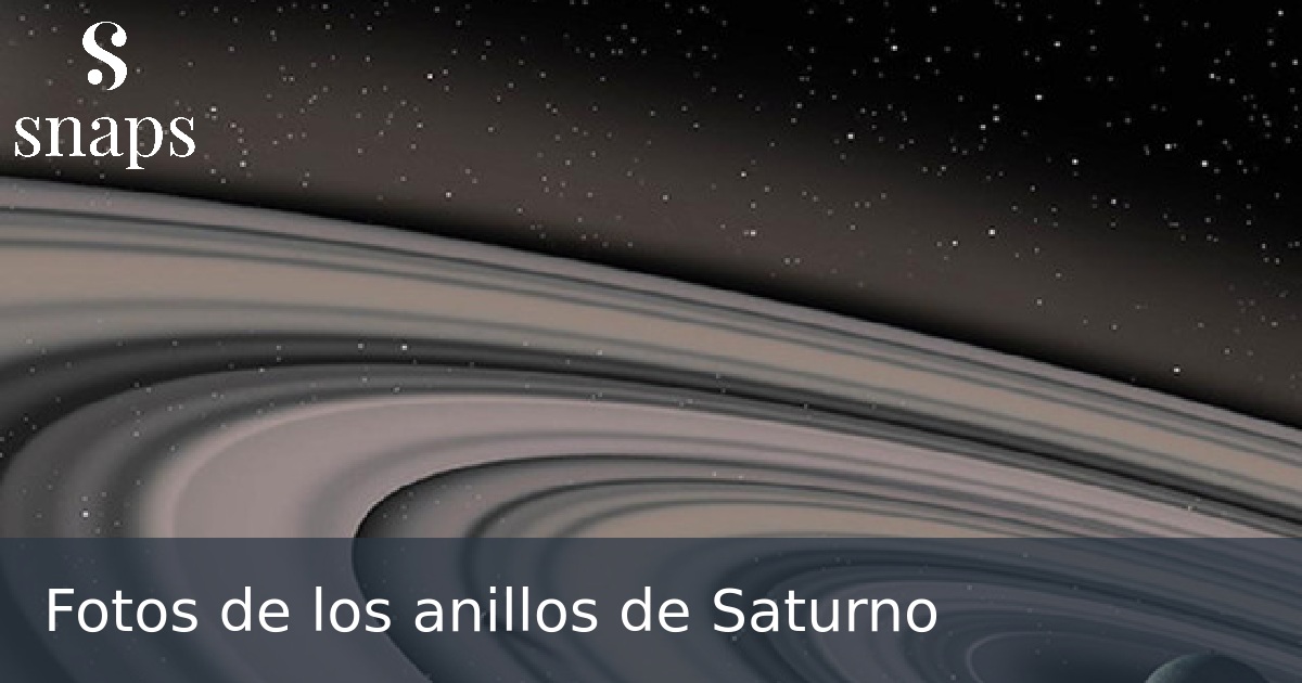 Fotos de los anillos de Saturno